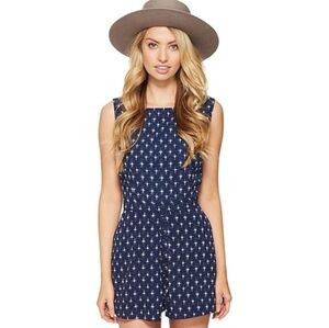 BB Dakota Noeli Star Print Navy Romper Size: 4